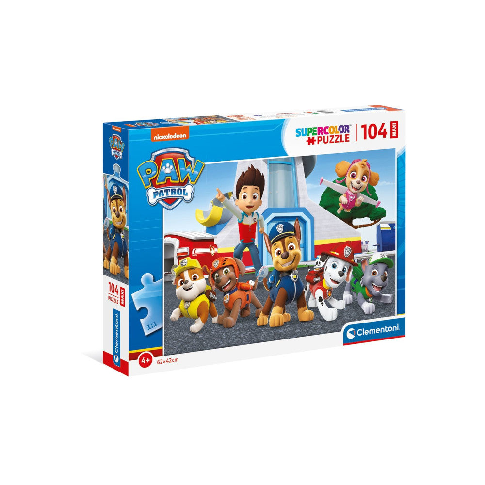 Paw Patrol Supercolor Maxi Puzzle for Children - 104 Pieces